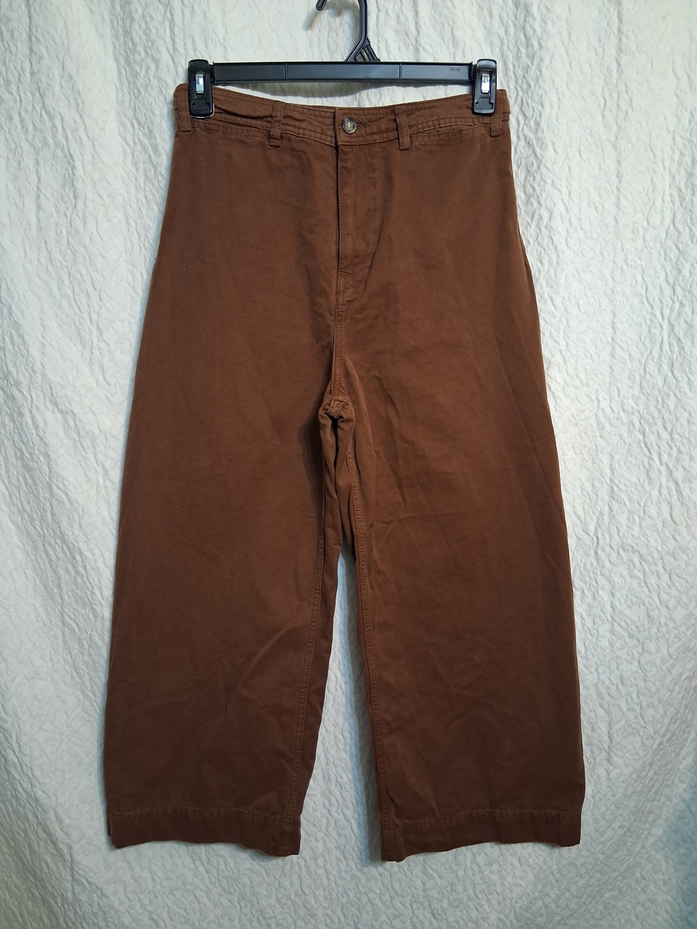 We The Free Brown High-Waist, Wide Leg Pants